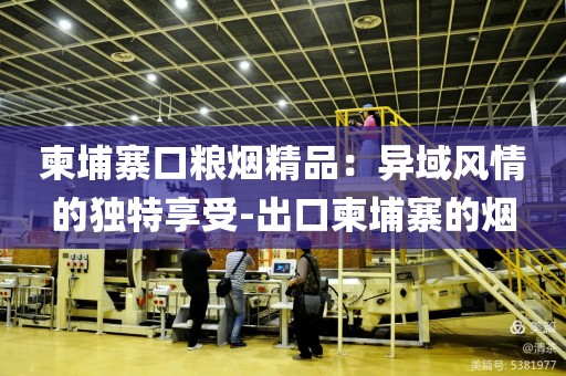 柬埔寨口粮烟精品：异域风情的独特享受-出口柬埔寨的烟